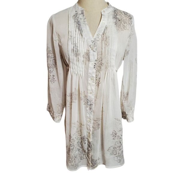 American Rag Tops - American Rag White and Black Top Dress Beach Cover